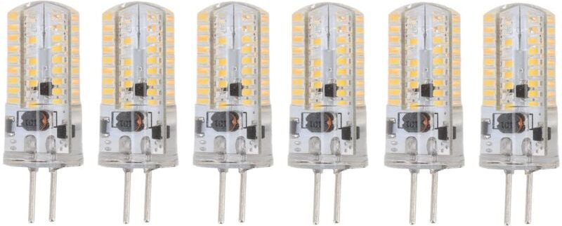 Stück GY6.35 LED-Lampen 5W AC 12V Warmweiß 2700 bis 3000K Weiß 6000 bis 6500K 500LM 72LED-Lampen für Zuhause und Büro (1...