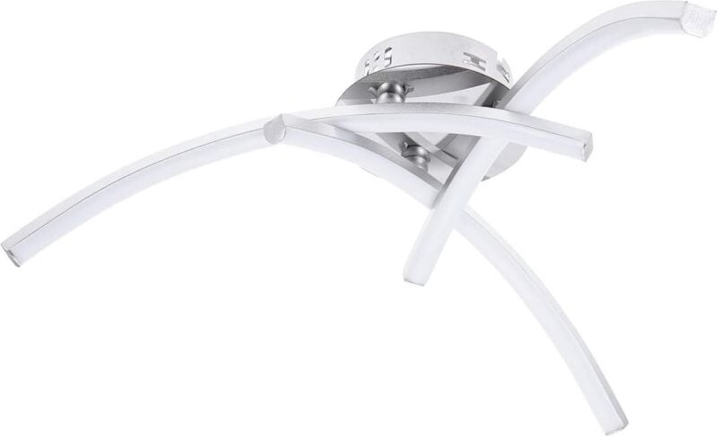 Comely - Moderner LED-Deckenleuchte aus Aluminium in Silberner Gabelform - Ideal für Wohnzimmer, Schlafzimmer, Treppe, F...