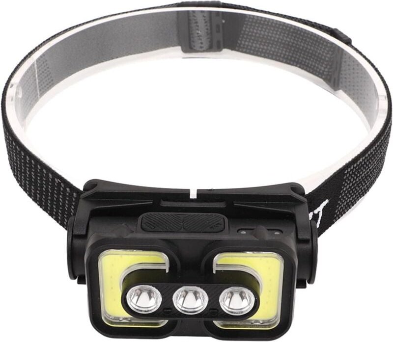 Wiederaufladbare LED-Stirnlampe, COB-Flutlicht-Stirnlampe, wasserdichte USB-Taschenlampe für Radfahren im Freien