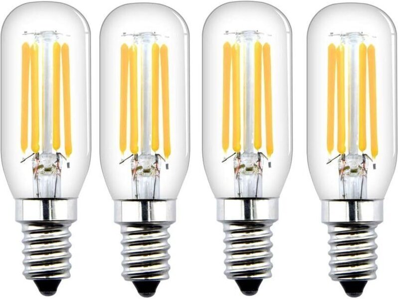 4er-Pack nicht dimmbare E14-LED-Lampen, 4 W mit 400 lm, entspricht einer 40-W-Halogenlampe, T26-Glühbirne für Beleuchtun...
