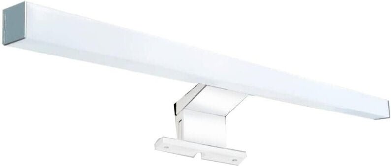 Trade Shop - LAMPADA LED PER SPECCHIO BAGNO 6W LUCE 4000K IP44 ARGENTO DOPPIA ISTALLAZIONE 400PC-1-AN -