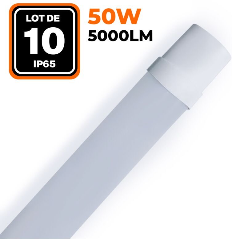 10ER-PACK led-leisten 50W 5000LM 60CM wasserdicht IP65
