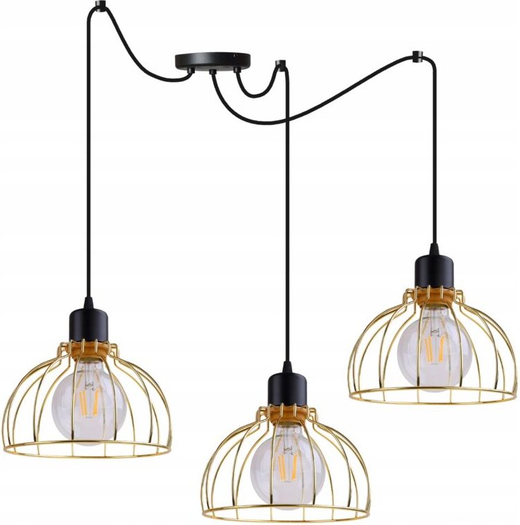 Deckenleuchte Kronleuchter Golden Spider Loft