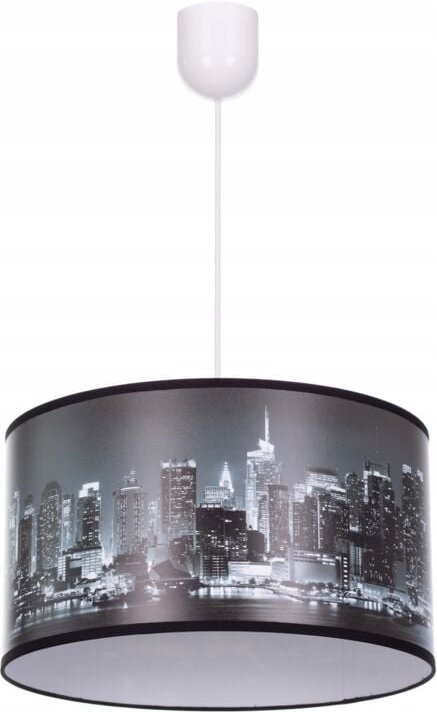 Deckenhängelampe mit einem Aufdruck der Stadt New York