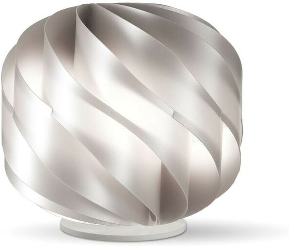 Lap Silberne Tischlampe aus Kunststoff Cm. 40 x 39 Std