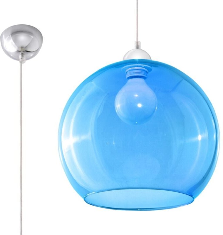 Ball blaue Pendelleuchte