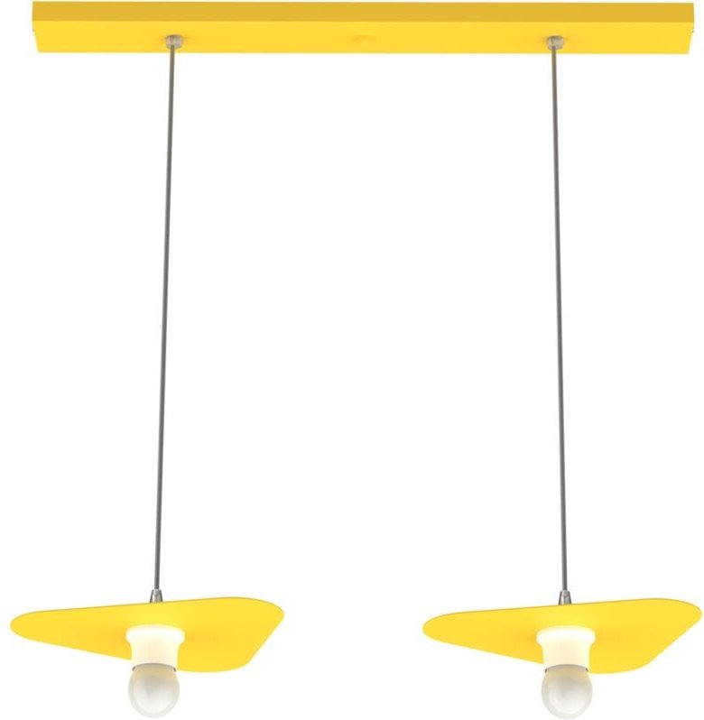 Cloud sospensione binario 2 luci monocolore opaco