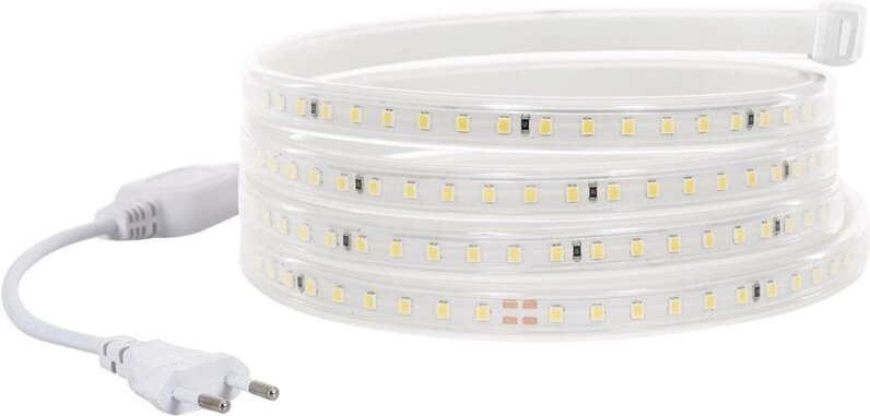 LED-Streifen Dimmbar 220V SMD 120 LED/m Farbig 8.5W/m Breite 12mm Schnitt 20cm IP65 nach Maß 2200K Superwarm 10 m