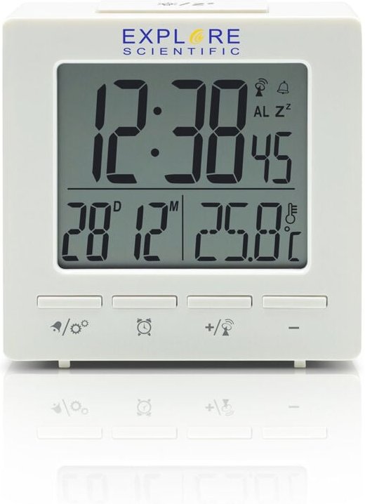 Explore Scientific RDC1005WHT Wecker Digitaler Wecker Weiß