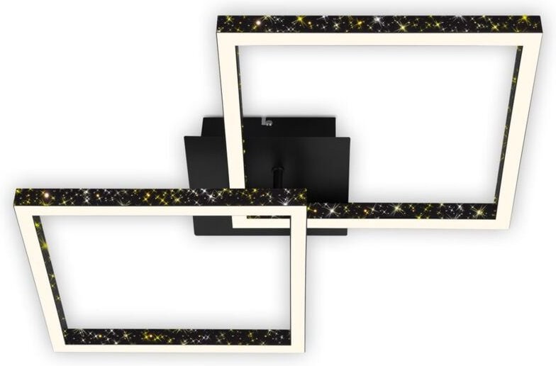 Ner Leuchten frame - Wand-& Deckenleuchte - 3751015 - Glitzereffekt durch Laserlochoptik - Stufenweise dimmbar - Schwenk...