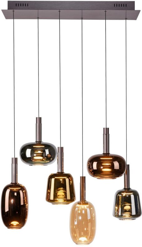 Paul Neuhaus Irides Cluster Pendelleuchte Deckenleuchte Mehrfarbig 6x 9W LED 3000K Dimmbar