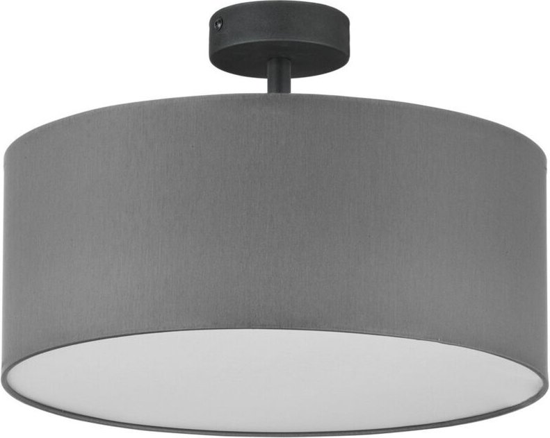 TK Rondo Halbbündige, zylindrische Deckenleuchte, 40 cm, Graphit, 4 x E27