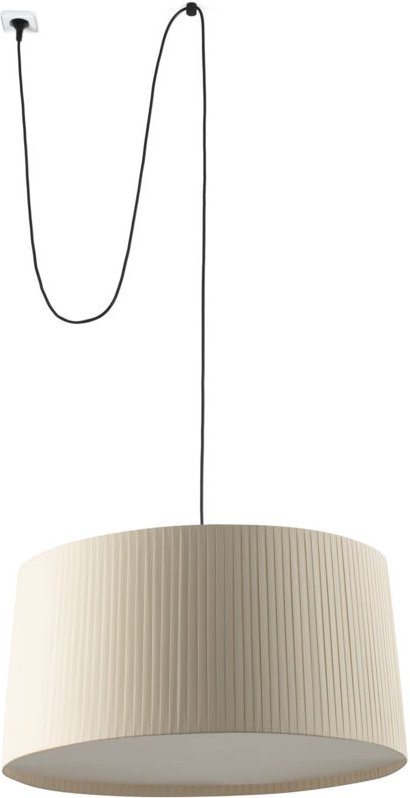 Faro Samba Zylindrische Pendelleuchte Schwarz, Beige 3x E27