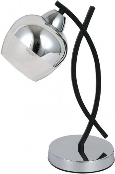 Tischleuchte mit Glasschirm denali Chrom Modell - Fabrilamp