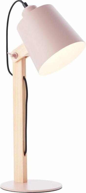 Lampe Swivel Tischleuchte rosa matt 1x A60, E27, 30W, geeignet für Normallampen (nicht enthalten) Mit Schnurzwischenscha...