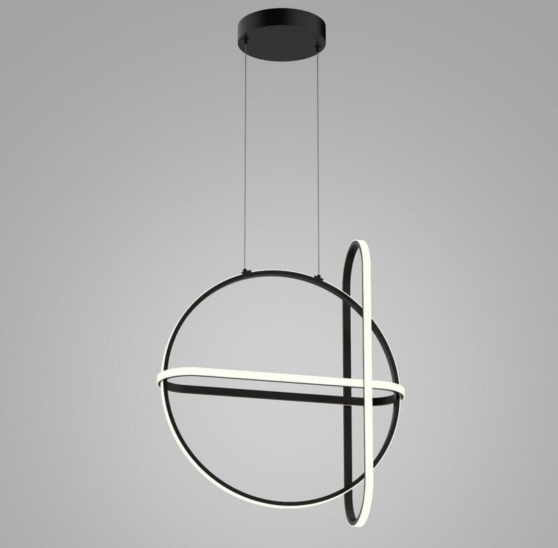 Italux Cerrila - Moderner LED-Anhänger schwarz, warmweiß 3000K 2000lm dimmbar