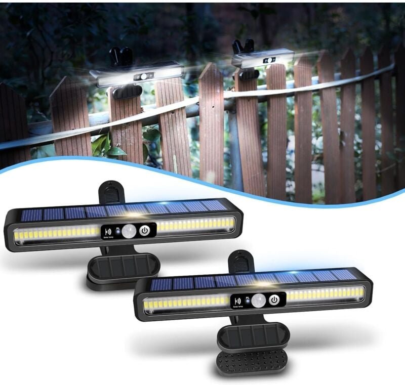 Solarleuchten für den Außenbereich, 2er-Pack – Solarleuchten mit Bewegungsmelder, 36 LEDs, 2 Modi, Solar-Wandleuchte für...