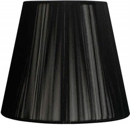 Konischer Lampenschirm Hilo Indira mit schwarzer Klemme, 14 x 8 x 9,5 cm