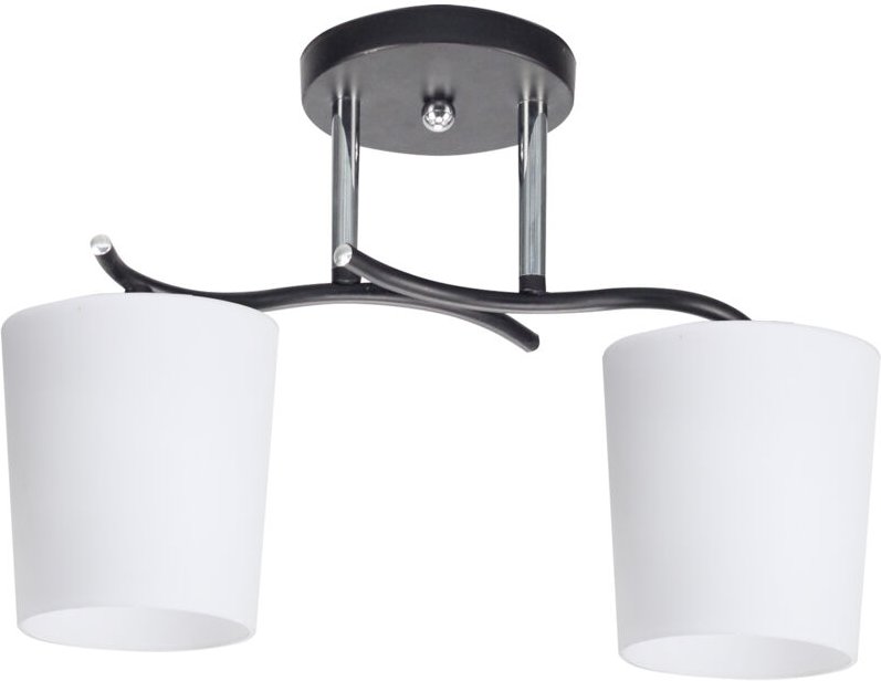 Deckenleuchte ESNYR 2 E27 Schwarz Chrom Candellux 32-22653