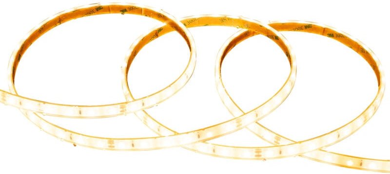 Efectoled - LED-Streifen 24V smd 60 LED/m 5m 5W/m 500lm/m Breite 10mm Schnitt 10cm Wasserdicht IP68 silicone flex 2700K ...