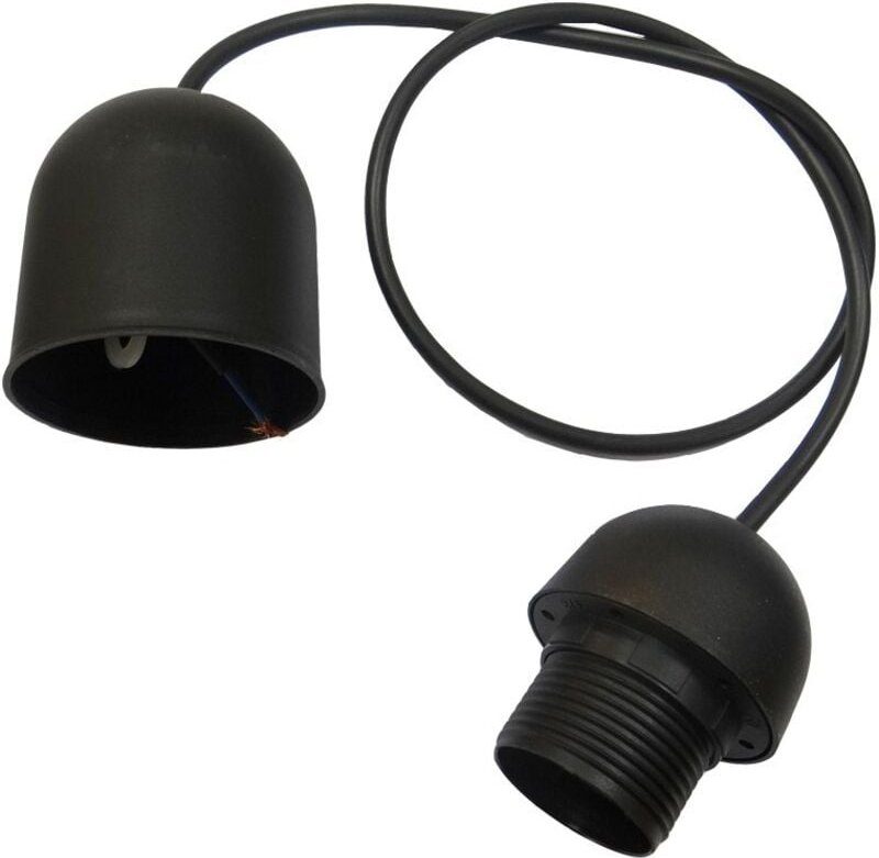 EDM - Schwarzes Pendelset E27, Länge 80 cm