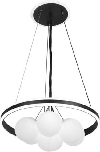 Rodano Pendelleuchte schwarz 104w 3000-4000-6000k regx50 x50cm 8320lm m/Fernbedienung,reg.intens