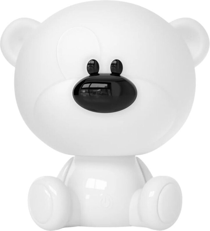 GSC - LED-Bären-Kindernachtlicht 2,5 w rgb + wiederaufladbarer Tageslicht-Akku Weiß