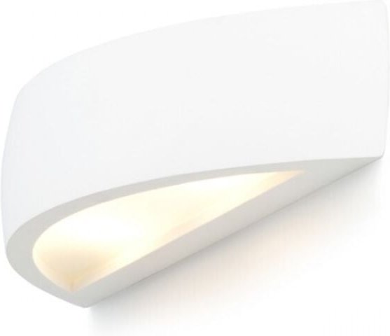 Wandleuchte CRESCENT aus Gips Lackierbar 230V R7s 78mm 80W
