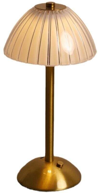 Moderne wiederaufladbare kabellose Tischlampe, dimmbare Touch-LED-Nachttischlampe, tragbare goldene Tischlampe für den I...