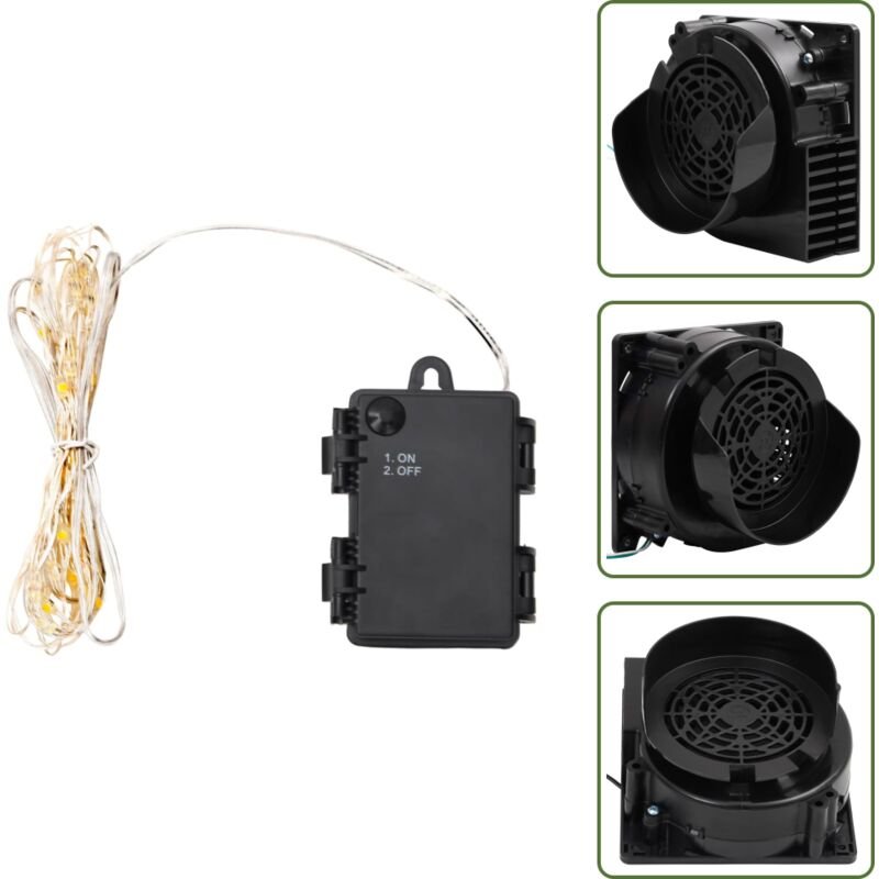 LED-Lichterkette mit 90 LEDs und Gebläse 900 cm - Weihnachtsdekoration - LED-Lichtringe - Lichterkette - Innenbeleuchtun...