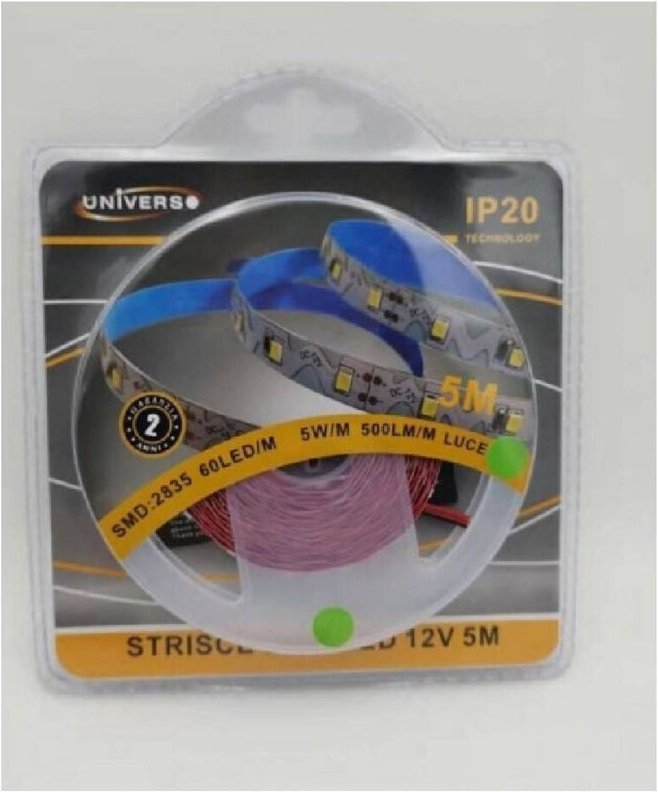 Trade Shop Traesio - Trade Shop - striscia flessibile led model 5MT smd 2835 vari toni luce 2835-12V-S -