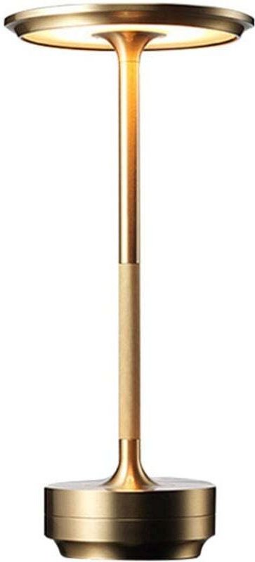 Kabellose Tischleuchte – wasserdicht, dimmbar und wiederaufladbar, LED-Tischleuchte aus Metall, tragbare Nachttischlampe...