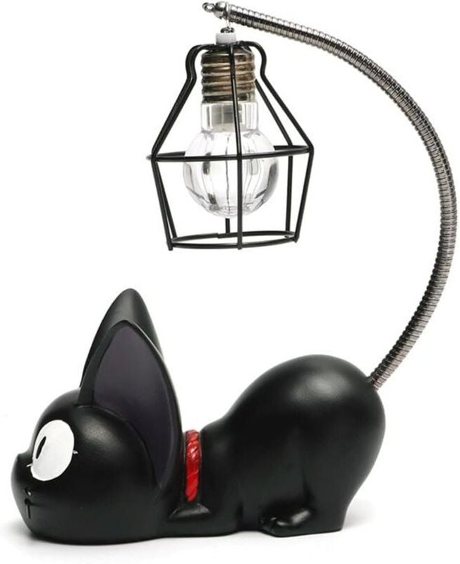 Kreative Kiki-Katzen-Nachtlampe aus Kunstharz, Deko-Elemente, Geschenkidee, kleine Katzen-Kinderzimmerlampe, atmendes LE...