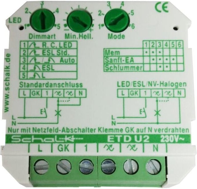 Tci Einstellbarer universaler Dimmer für LED-Lampen ETDU29 180426