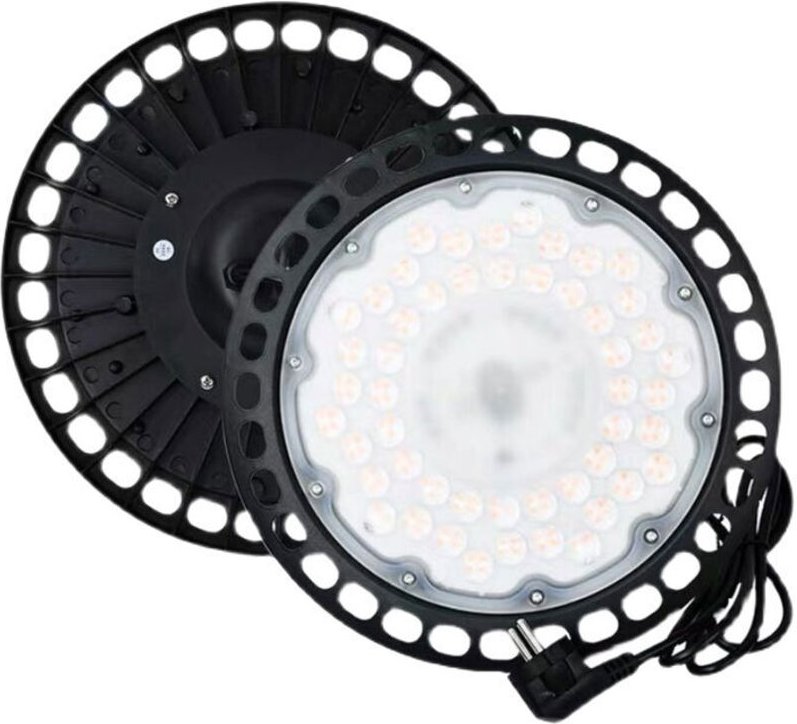 Industrieller LED-Fluter, 1 Stück, 10.000 lm, UFO-Werkstattleuchte, IP65 wasserdichte LED-Deckenleuchte, 7000K kaltweiße...