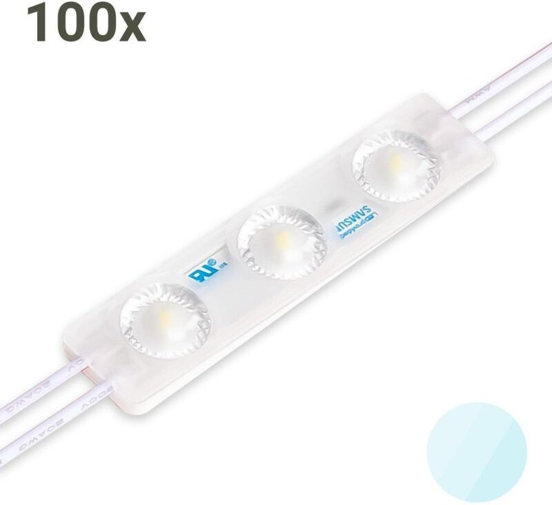 LED Modul 6500K 1,5W 170° 12V IP65 (100 Stück VPE)