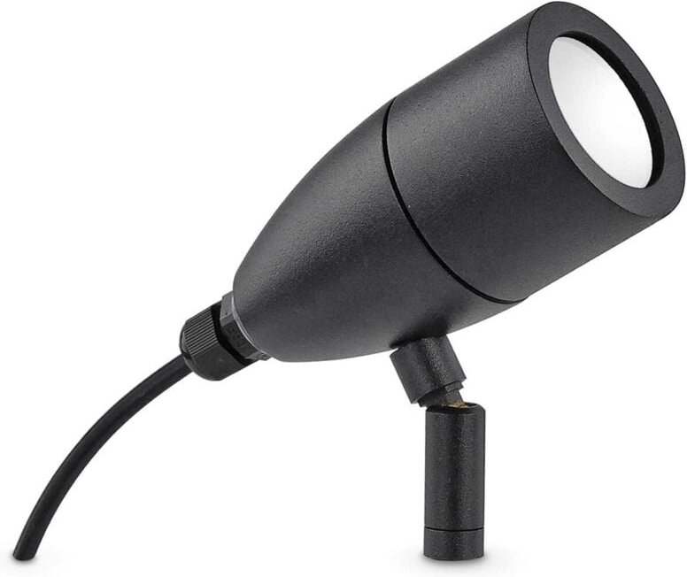Ideal Lux - Inside - 1 Light Outdoor Spike Spotlight Schwarz IP54, G9