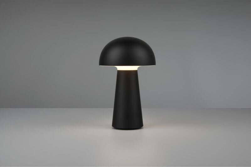 Iperbriko - Lennon Mushroom Tischlampe Led IP44 Schwarz usb Trio Beleuchtung