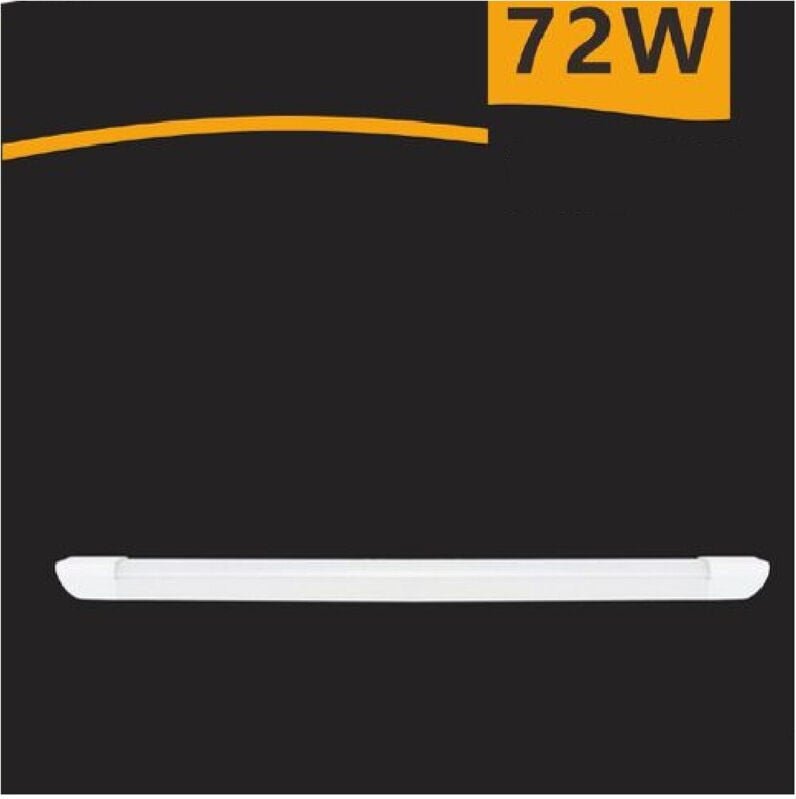 Thumbnail - Trade Shop Traesio - Trade Shop - Schlanke LED-Deckenleuchte, 72 w, 150 cm, Unterschrank-Regalbeleuchtung, 4000 k, 6500 ...