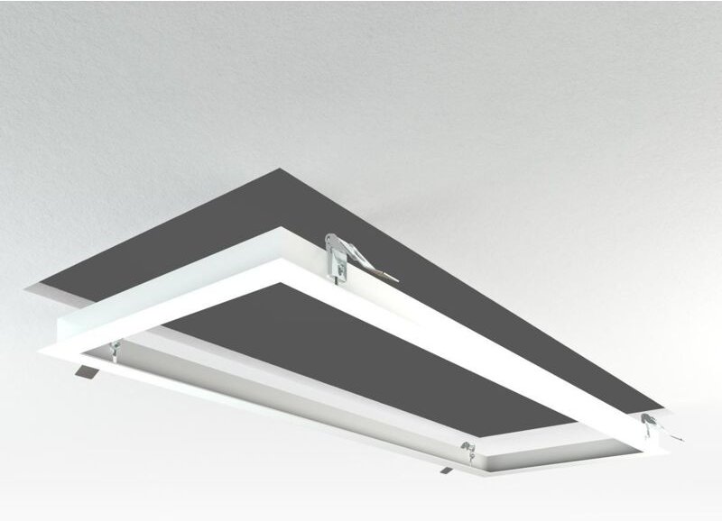 LED Panel Einbaurahmen 30x80cm weiß Deckeneinbau Montagerahmen für Rigipskartondecke