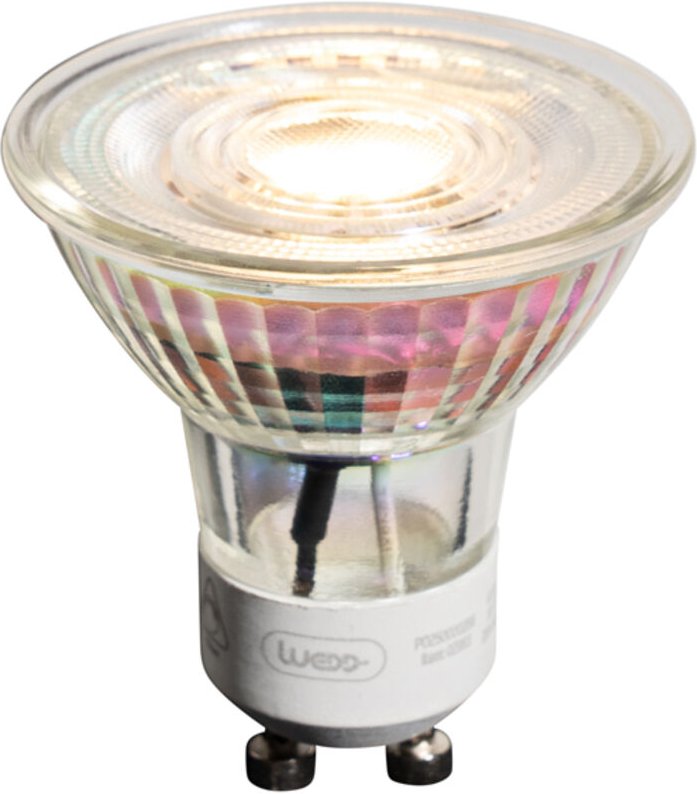 Luedd - GU10 50mm Dimmbare LED-Glühbirne Klar 4,9W 450 lm 2700K