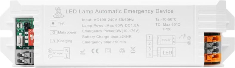 Notfalltreiber 4,5 W für LED Leuchte bis 20W 4.5 W