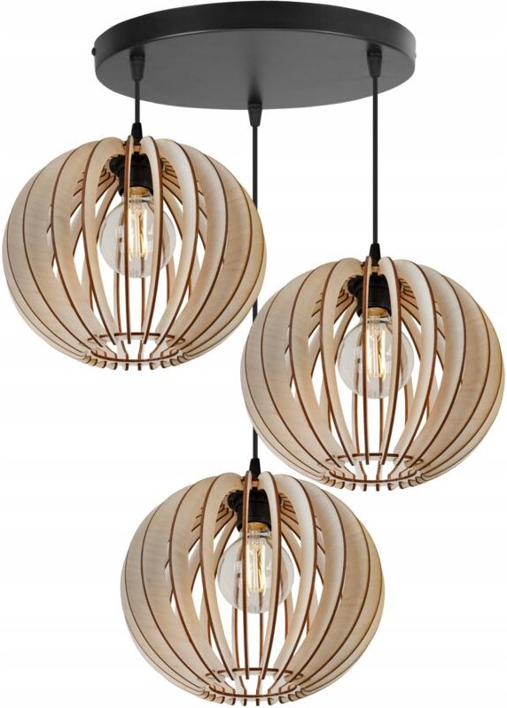 Moderne Led-Deckenhängelampe Aus Holz