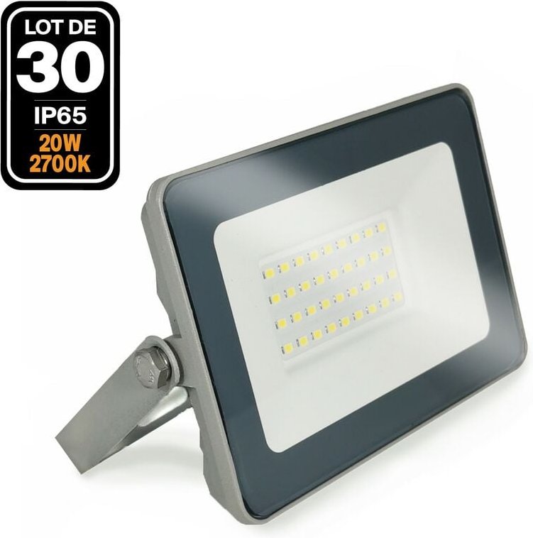 Europalamp - 30 LED-Fluter 20W ProLine Warmweiß 3000K Hohe Helligkeit Slg.