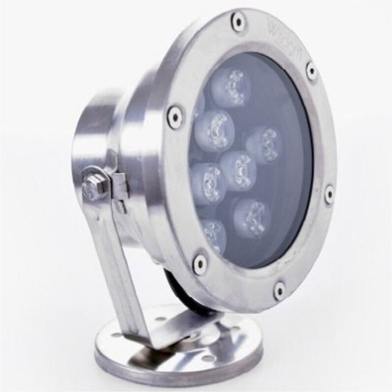 Trade Shop Traesio - Trade Shop - faretto spot light für externehmen giardino 9 watt luce calda fred verde rgb -