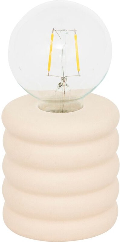 Atmosphera - LED-Tischlampe Perry Keramik Beige H19cm créateur d'intérieur
