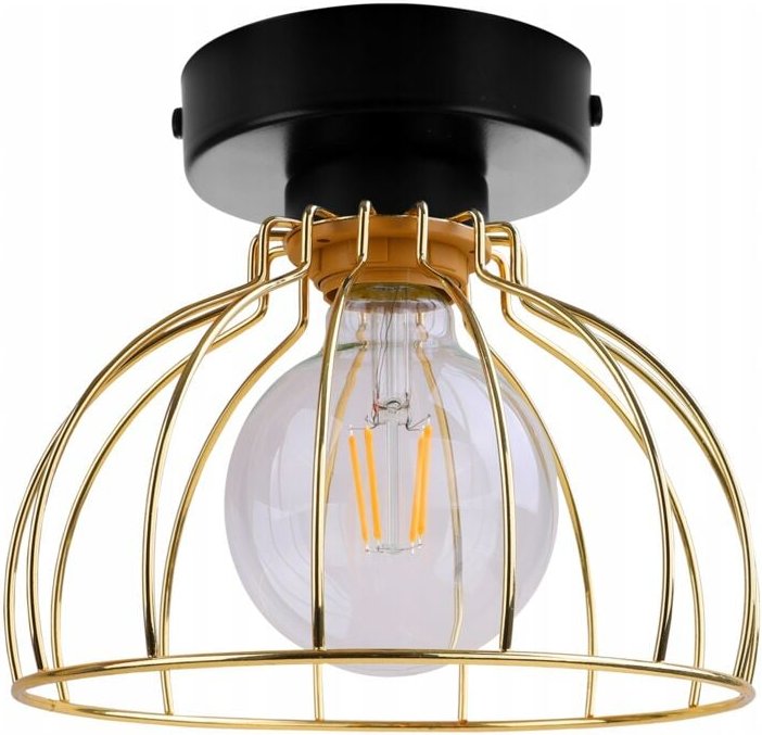 Thumbnail - Elegante Deckenleuchte Goldene Drahtlampe Led