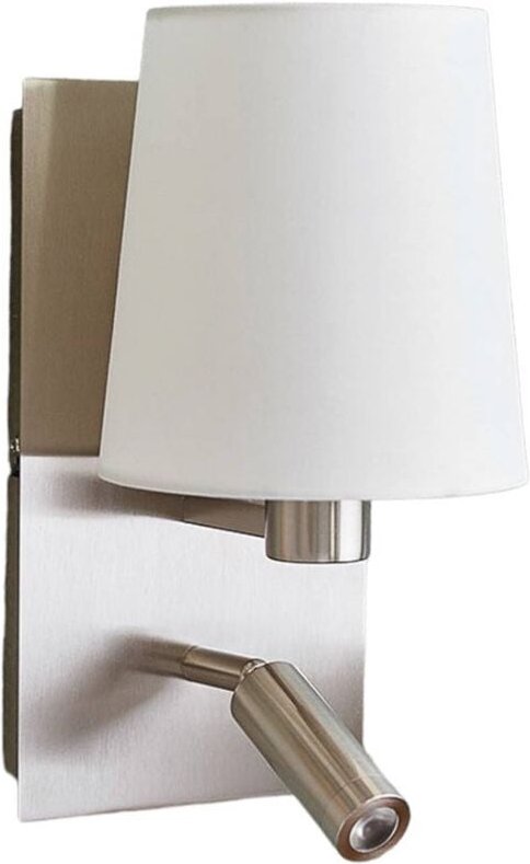 Thumbnail - Lampenwelt - Wandleuchte, Wandlampe Innen 'Aiden' aus Textil für Wohnzimmer & Esszimmer von Lindby