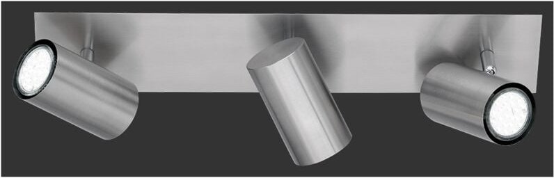 Deckenleuchte 3 verstellbare Strahler Marley Nickel Trio Lighting