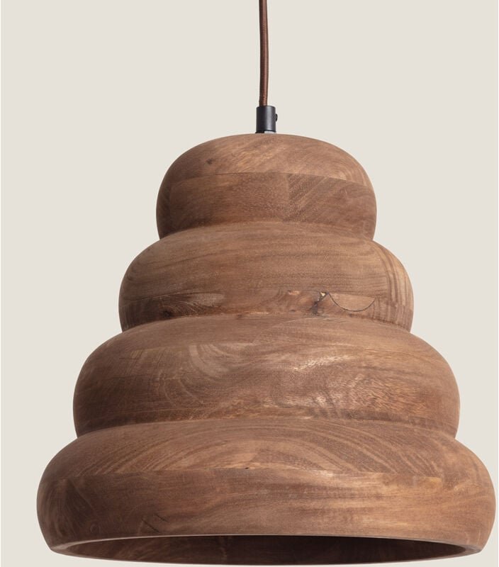 Ledkia - Pendelleuchte aus Holz Dallas i Natürlich